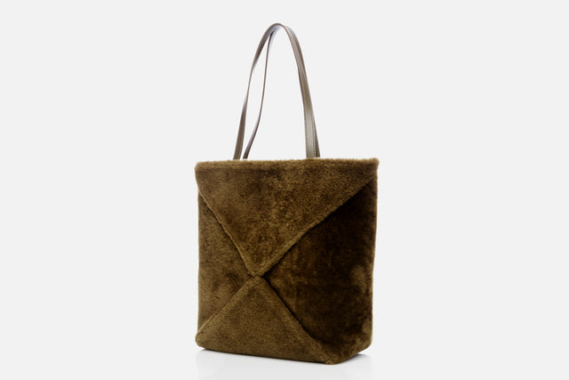 Loewe Puzzle Fold Tote Shearling