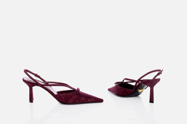 Prada Suede Slingback Pumps