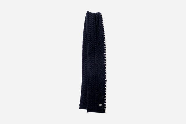 Miu Miu Cable-knit Wool And Cashmere Scarf