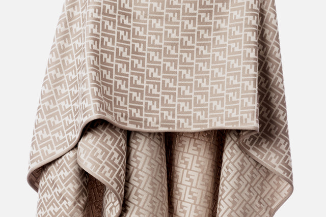 Fendi Wool And Silk Poncho