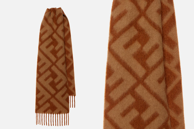 Fendi FF Scarf Alpaca Wool