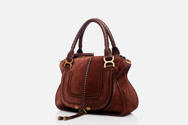 Chloé Marcie Medium Bag In Suede Calfskin