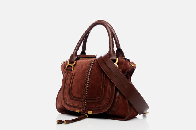 Chloé Marcie Medium Bag In Suede Calfskin