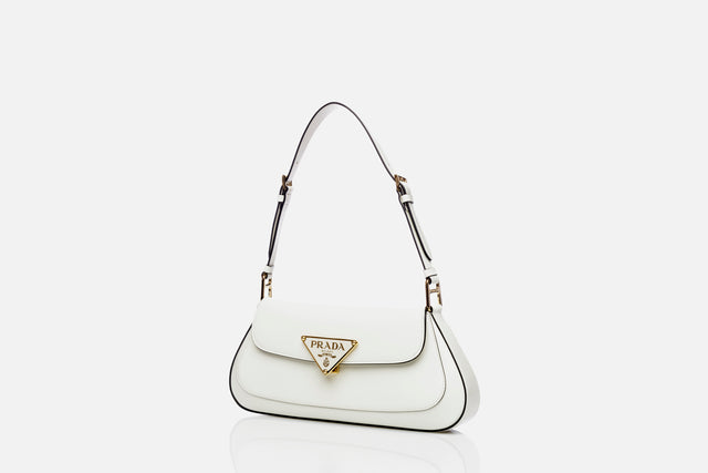 Prada Brushed Leather Shoulder Bag