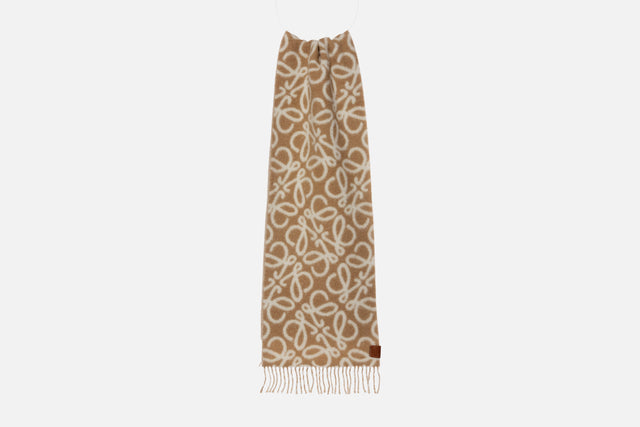 Loewe Anagram Scarf in Alpaca Wool