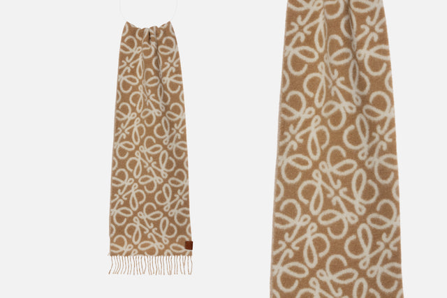 Loewe Anagram Scarf in Alpaca Wool