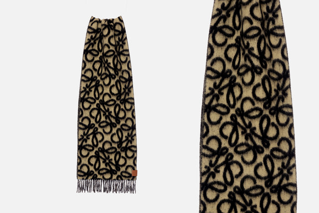 Loewe Anagram Scarf in Alpaca Wool
