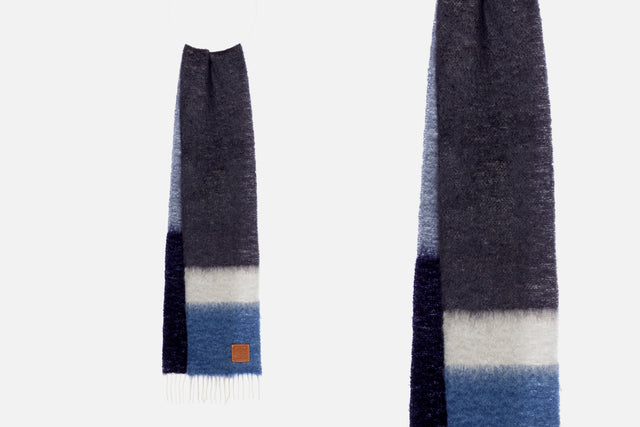 Loewe Stripe Scarf In Wool And Mohair