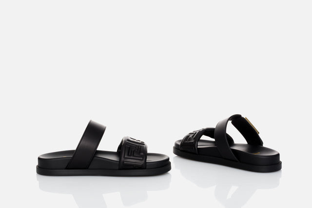 Fendi Feel Leather Slides