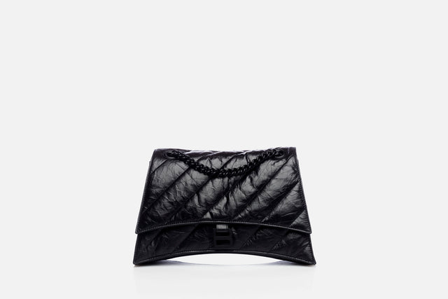 Balenciaga Crush Medium Chain Bag Quilted Calfskin