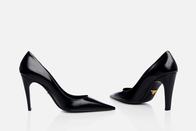 Prada Brushed Leather Pumps (from the runway)