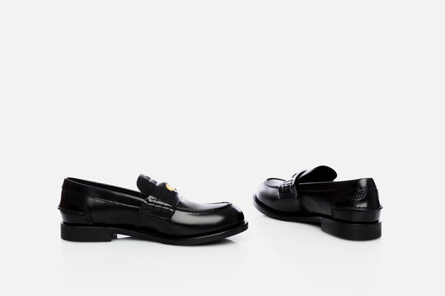 Miu Miu Brushed Leather Penny Loafer
