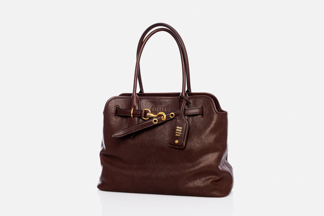 Miu Miu Aventure Nappa Leather Bag