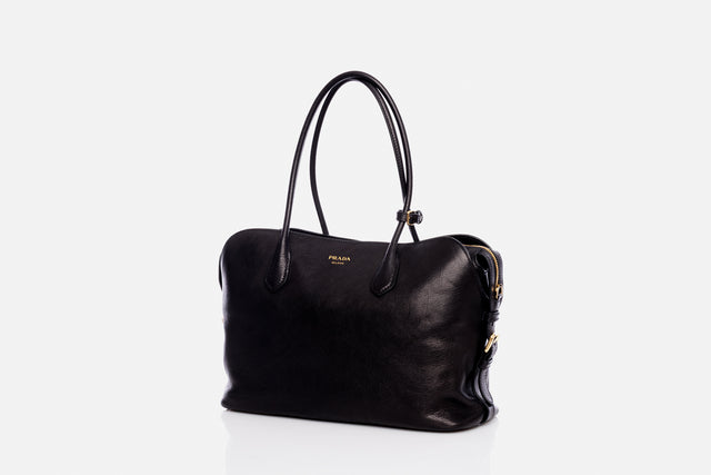 Prada Large Leather Tote Bag