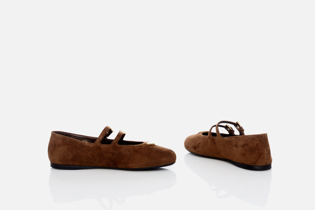 Prada Suede Ballerina
