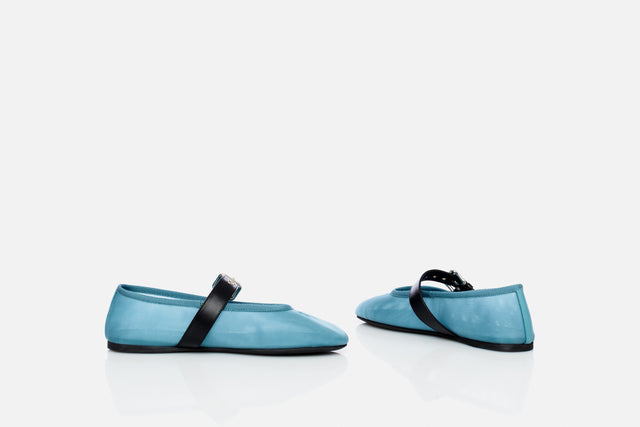 Miu Miu Mesh Fabric Ballerina