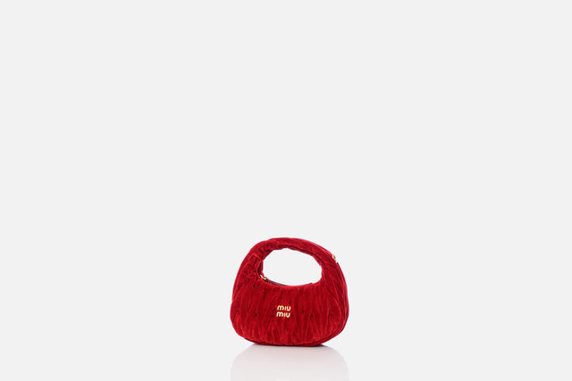 Miu Miu Wander Matelassé Velvet Mini-Bag