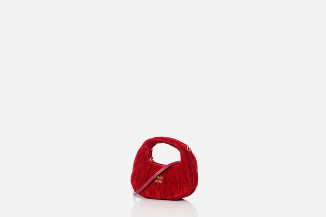 Miu Miu Wander Matelassé Velvet Mini-Bag
