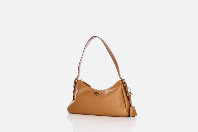 Prada Aimée Medium Suede Shoulder Bag