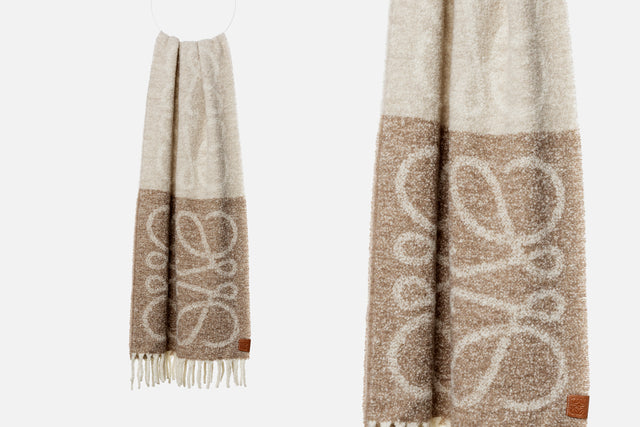 Loewe Anagram Scarf Alpaca Wool