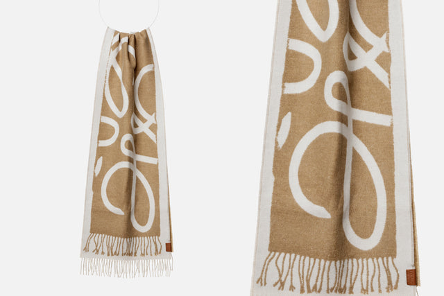 Loewe Scarf In Wool And Cashmere