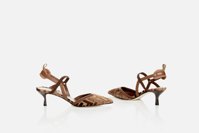 Fendi Colibrì Lite Medium-heel Slingbacks