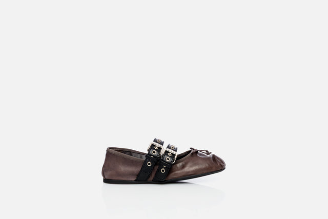 Miu Miu Nappa And Calf Ballerina