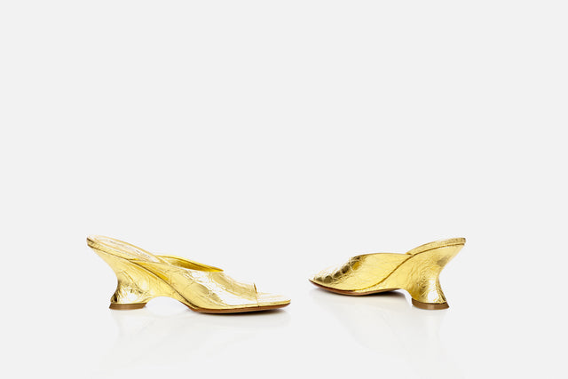 Dries Van Noten Open-toe Leather Mules