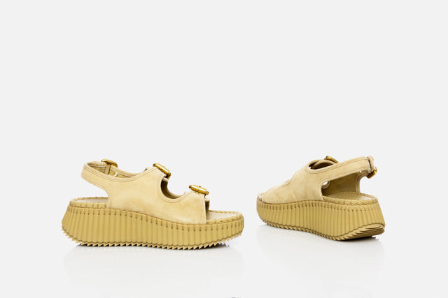 Chloé Nama Wedge Sandals