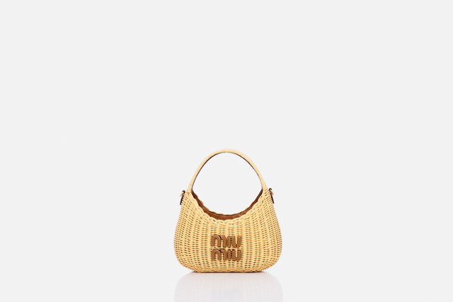 Miu Miu Wander Wicker Handbag