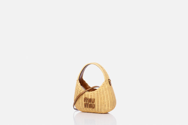 Miu Miu Wander Wicker Handbag