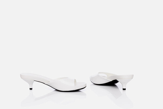 Prada Patent Leather Kitten Heel Sandals