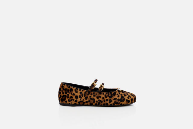 Prada Printed Leather Ballerina