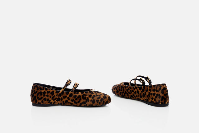 Prada Printed Leather Ballerina