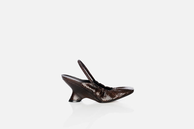 Dries Van Noten Leather Slingbacks