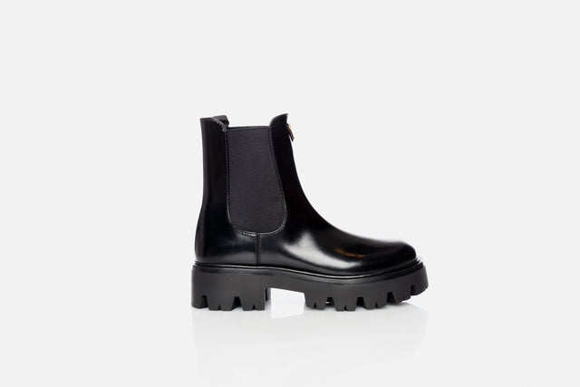 Prada Brushed Leather Booties