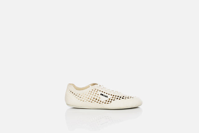 Prada Collapse Crochet Laced Sneakers