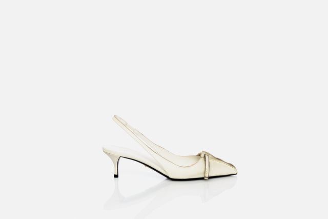 Prada Leather Slingback Pumps
