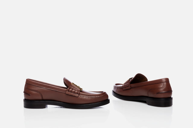 Fendi Baguette Leather Loafer
