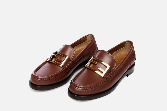 Fendi Baguette Leather Loafer