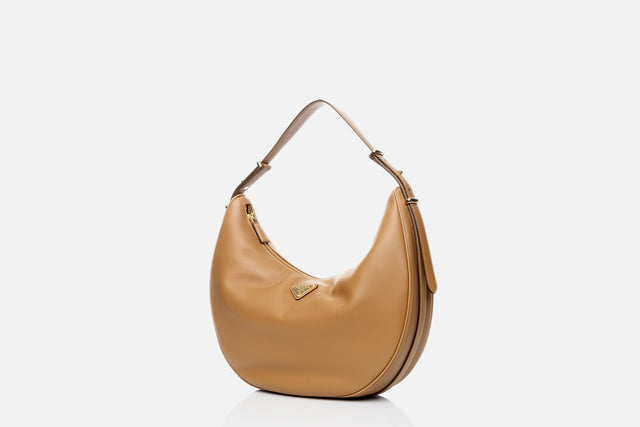 Prada Arqué Large Leather Shoulder Bag