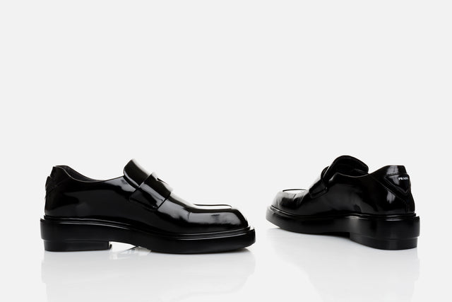 Prada Brushed Leather Loafers (from the runway)