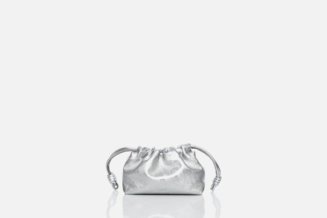 Loewe Mini Flamenco Purse Silver