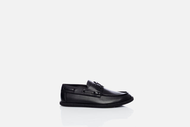 The Row Novus Leather Boat Shoes