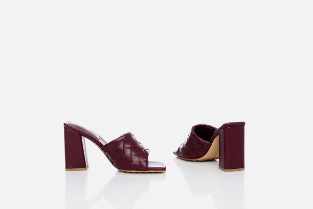 Bottega Veneta Parco Intrecciate Leather Mules