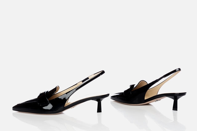 Prada Patent Leather Slingbacks