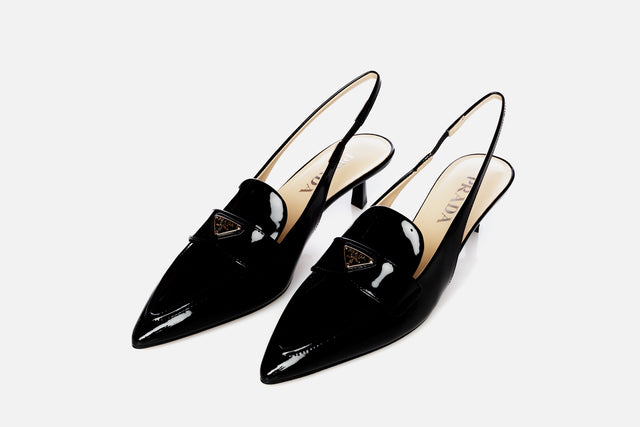 Prada Patent Leather Slingbacks