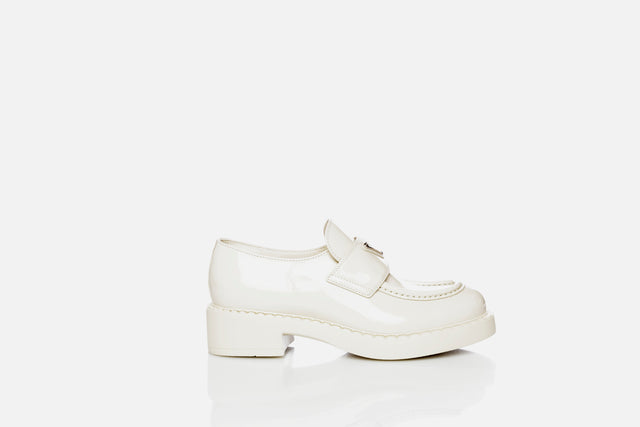 Prada Chocolate Patent Leather Loafers