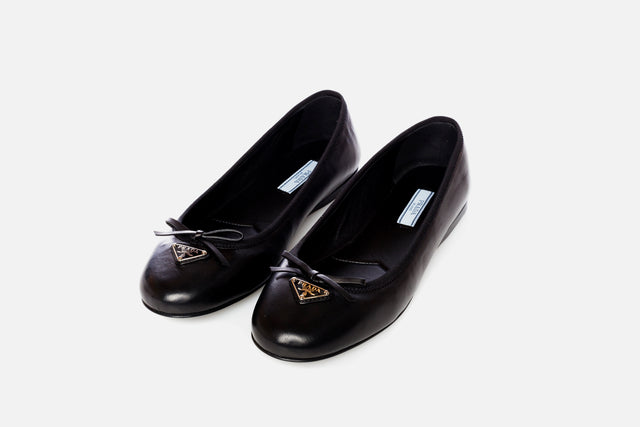 Prada Nappa Leather Ballerinas