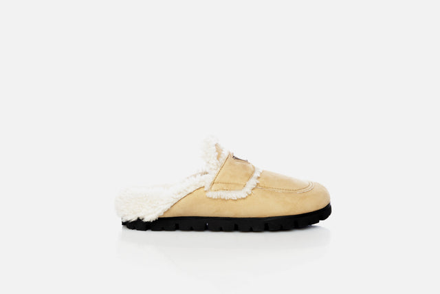 Prada Shearling Slippers
